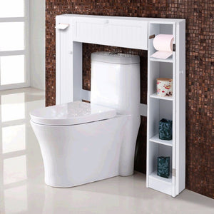 Wooden White Shelf Over