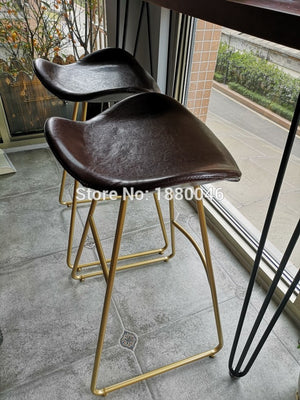 Gold bar stool